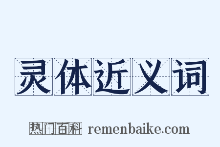 灵体近义词是什么意思的图片